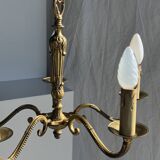 Lustre classique doré à 5 bras de lumière D:40cm