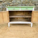 Green and white Parisian buffet