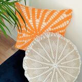 Coussin rond crochet