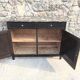 Old black buffet wood tray patina