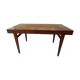 Table en teck scandinave avec rallonges