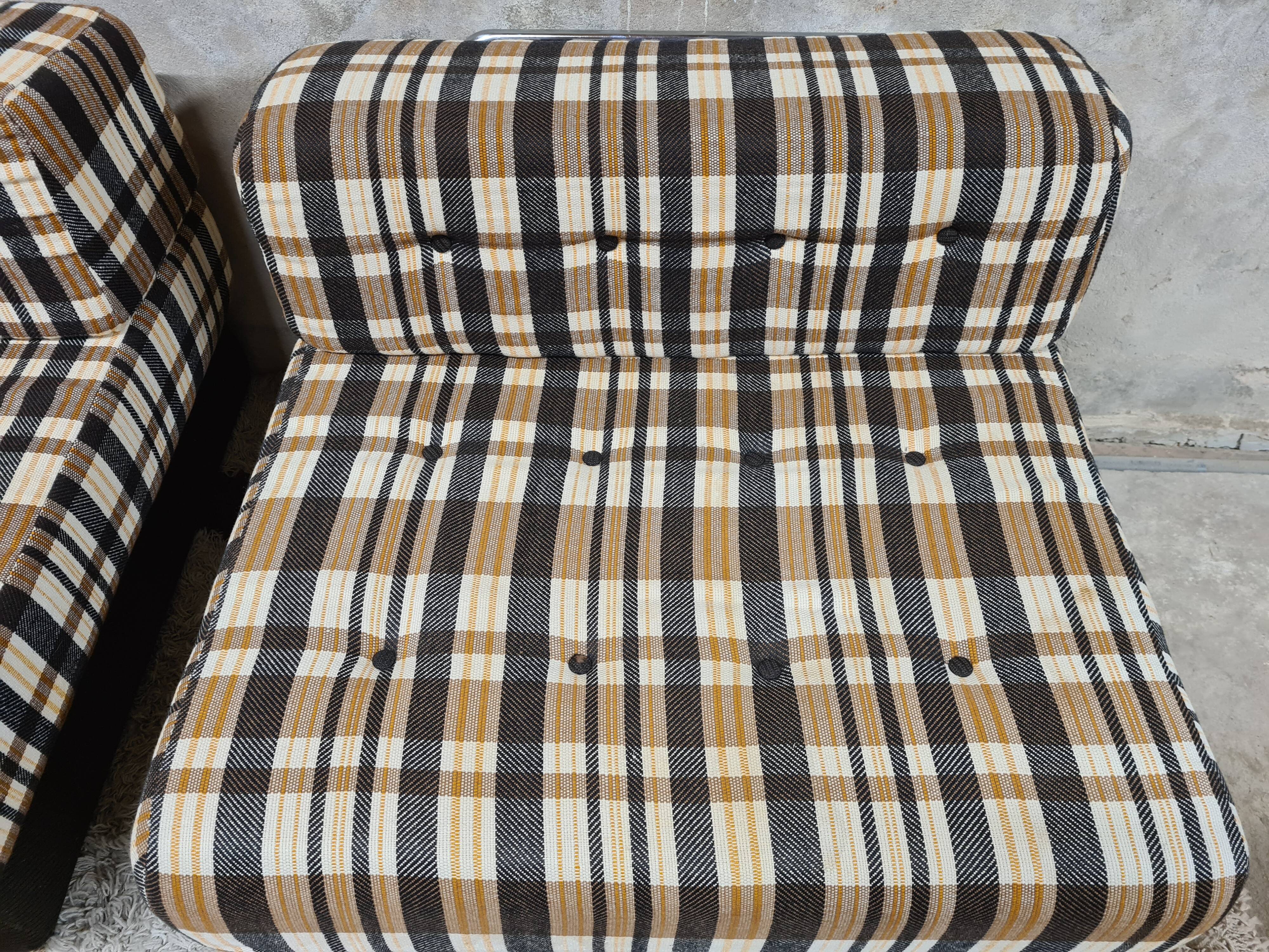 Paire de fauteuil lounge année 70' vintage