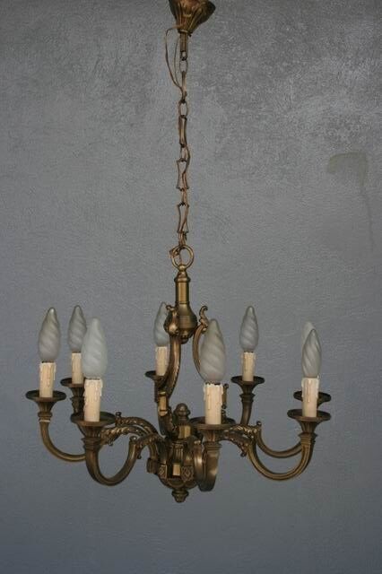 Chandelier bronze 8 branches