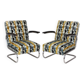 Restored Bauhaus Tubular Armchairs by W. H. Gispen for Mücke Melder, 1930s
