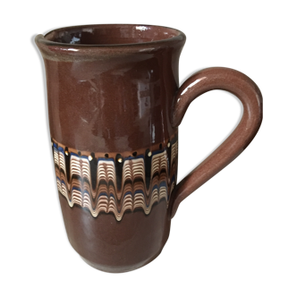 Pitcher or jug in water chocolate terracotta