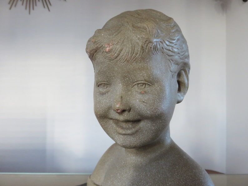 Bust " the laughing child " after Desiderio da Settignano 1920 1930