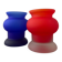 Pair of vintage frosted glass vases