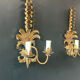Paire d’appliques dorées