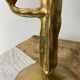 Cactus brass candle holder