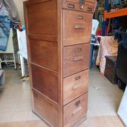 Antique trade furniture - oak filing cabinet - 1930s/40s