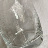 Engraved crystal glasses