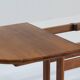 Vintage Glostrup Danish oval extendable dining table solid teak 1960s