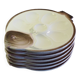 6 London oyster plates, Copenhagen model
