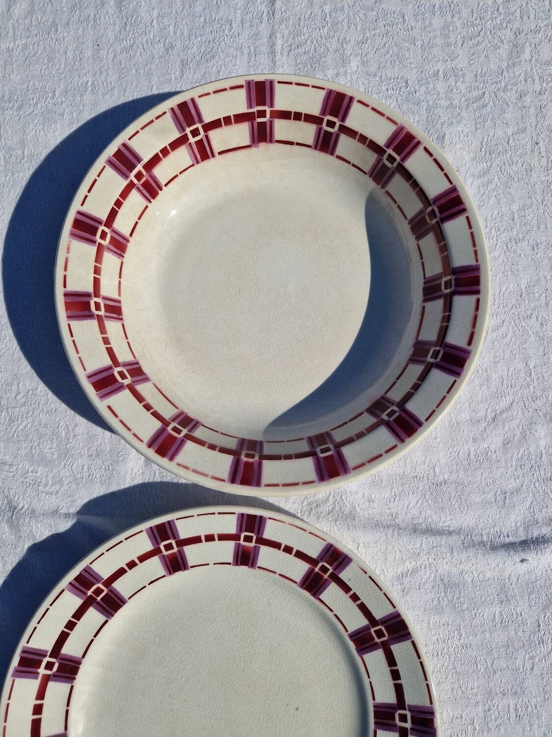 Lot De 2 Plats Rond Moulin Des Loups Hamage Modèle Stuart