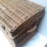 Wicker trunk L75xH53xD48 vintage
