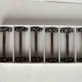 6 porte couteaux en métal argenté