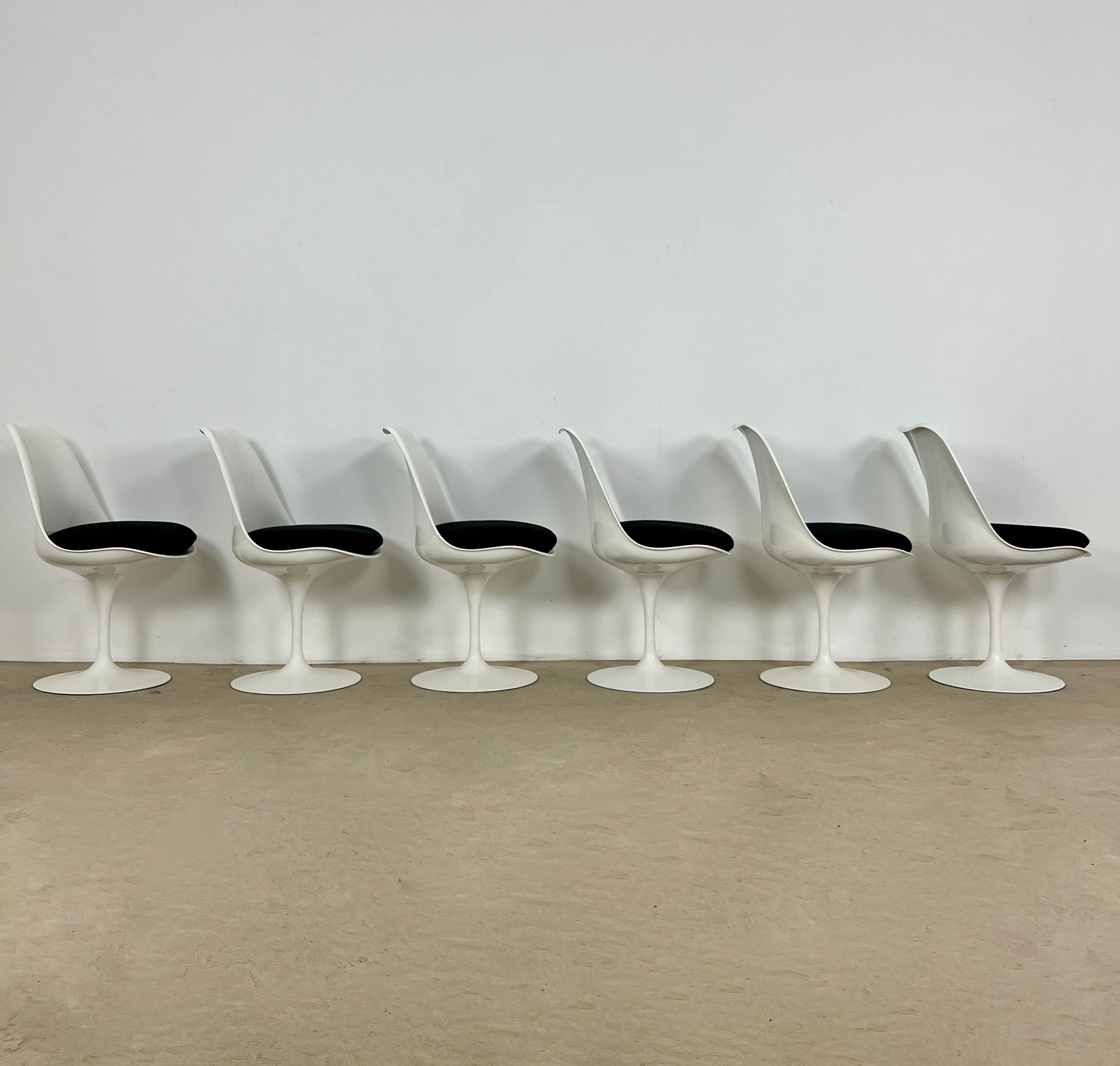 Lot de 6 chaises Tulip d'Eero Saarinen pourr Knoll International , 1970S
