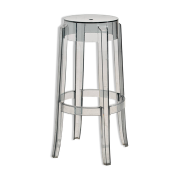 Tabouret de bar Charles Ghost par Philippe Starck pour Kartell
