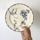 Earthenware compotier, oxford blue, hb & cie choisy le roi