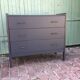 Commode vintage gris orage