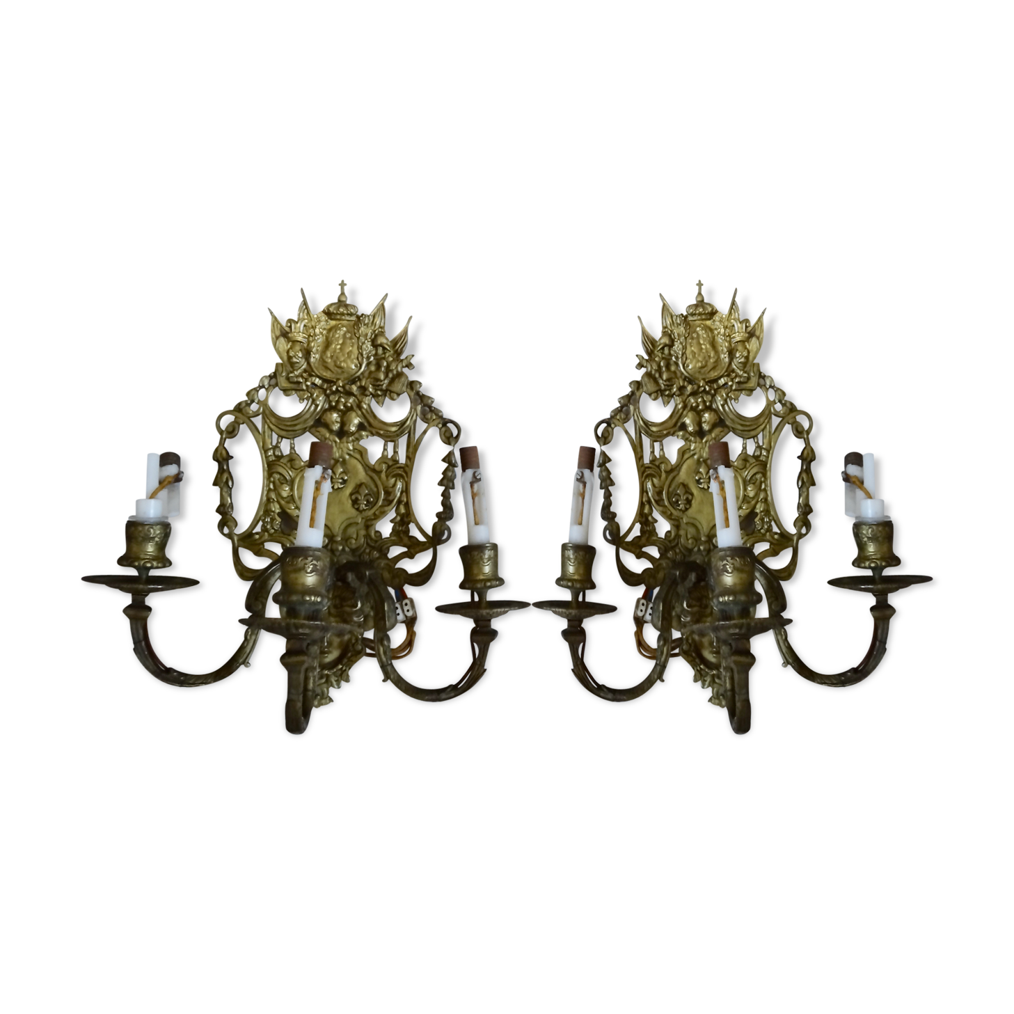 Wall lamps Louis XVI