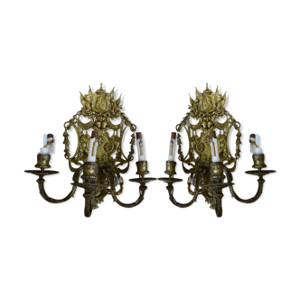 Wall lamps Louis XVI