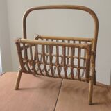 Mid century bamboo magazine rack, 1960s