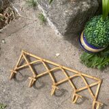 Rattan coat rack from the 70s