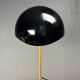 Midcentury Italian scallop mushroom wavy brass desk or table lamp, 1960s