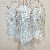 Ceiling lamp with Murano glass sheets