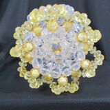 Pearl vase and bouquet, unique piece