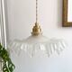 Vintage glass frilled/ruffled pendant