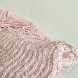 Vintage tuft caterpillar pink bedspread 160x220