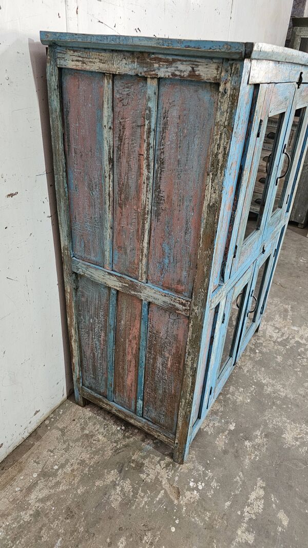 Ancien vaisselier en teck birman