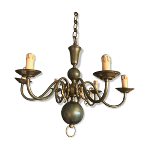 Lustre en laiton avec