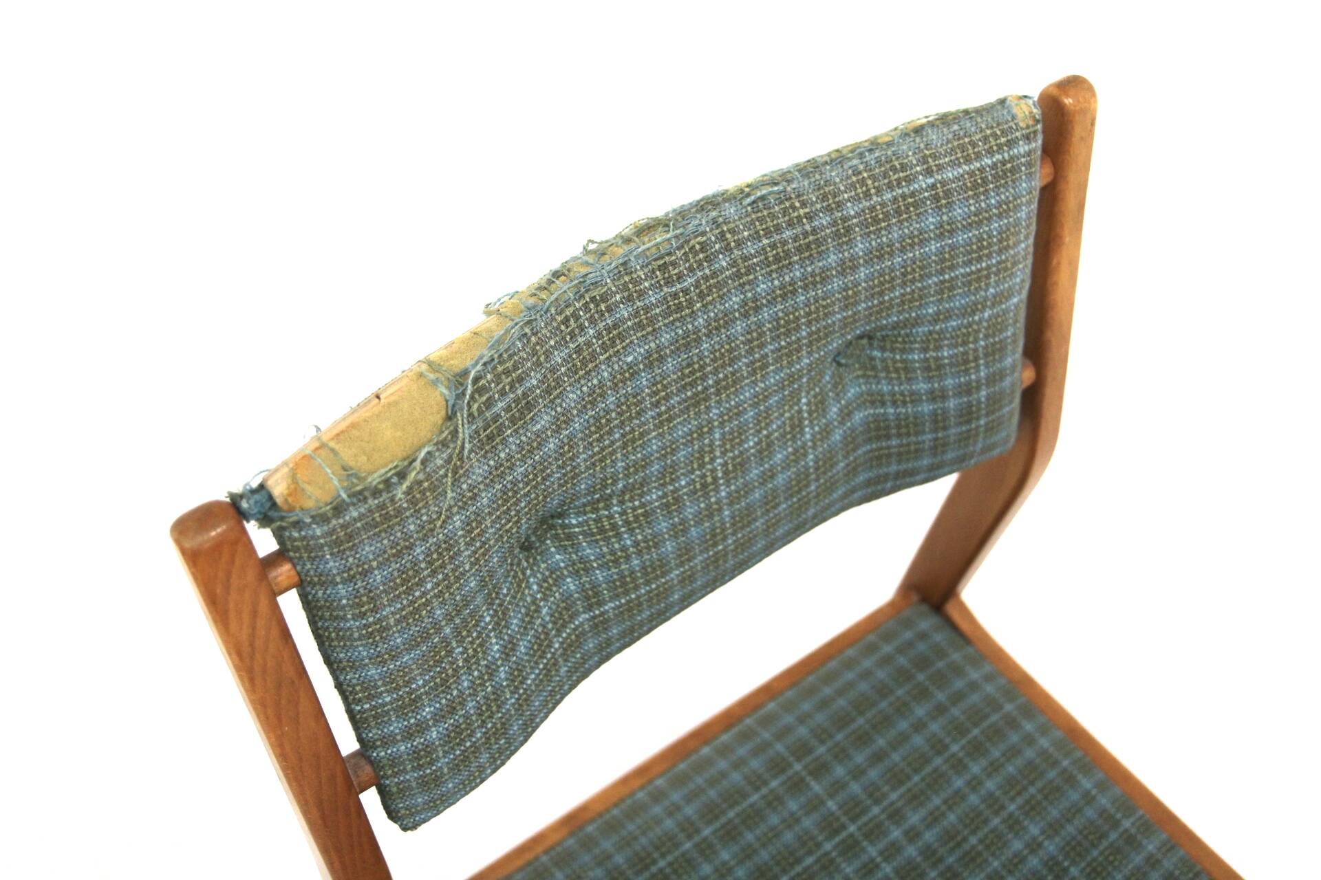 Set of 6 Scandinavian beech chairs, Sweden, 1960