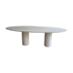 Natural travertine calypso oval dining table 240x100