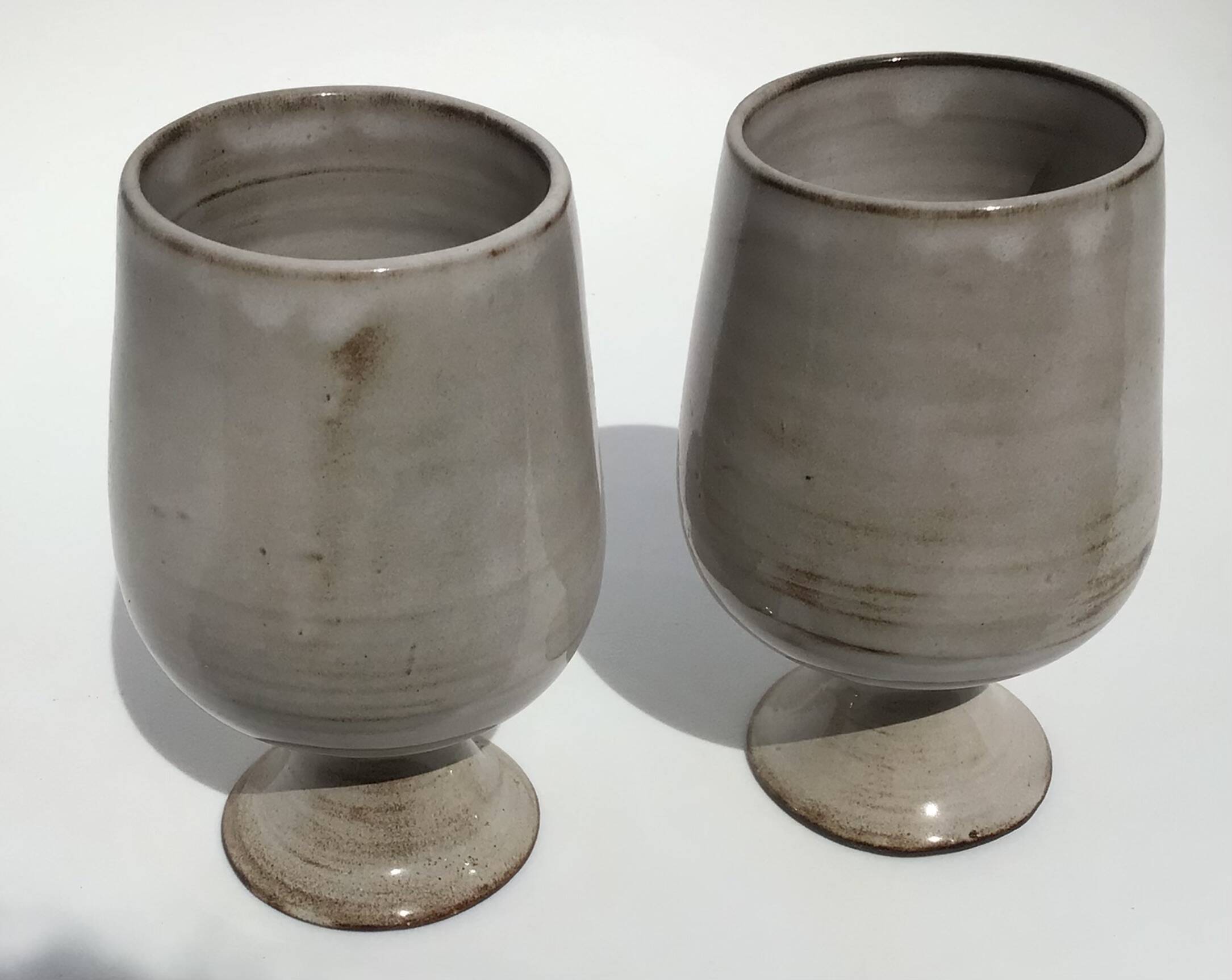 2 Mazagrans signed Gérard Hofmann 50s/60s