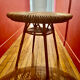 Vintage rattan and bamboo coffee table