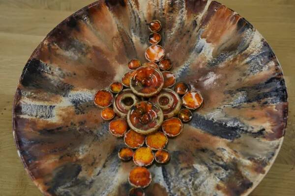 Ruscha ceramic wall plate, 1960s