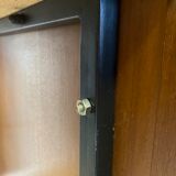 Vintage teak and formica bar with stool