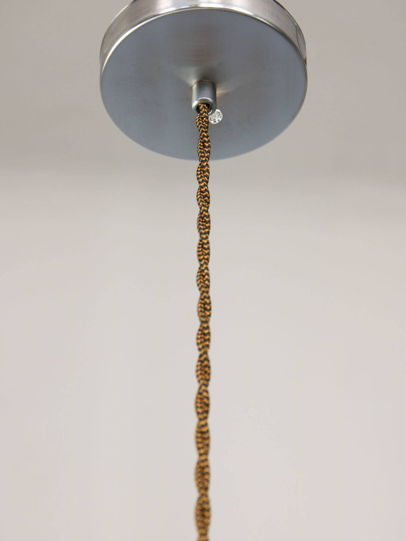 Italian Orange Acrylic Glass Pendant Lamp, 1970s