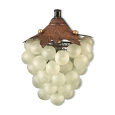 Suspension grappe de raisin en verre avec câble