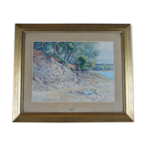 Emile goussery (1867-1941) "the settons" watercolor signed and dated 1934