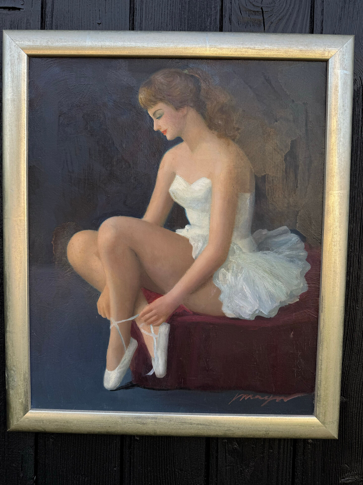 Tableau huile toile danseuse Joan MAYOR