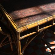 Vintage bamboo dining set in Chippendale style, Italy, year