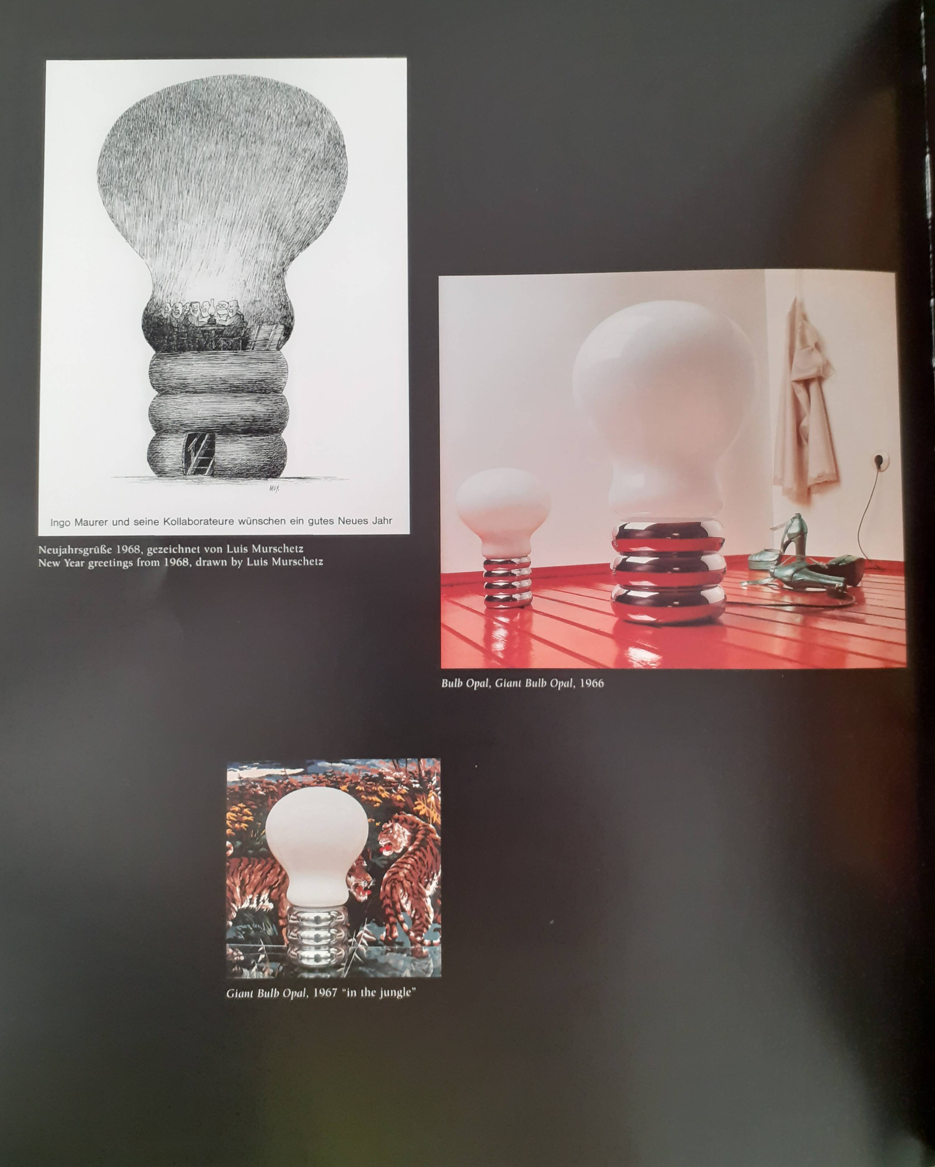 Ingo Maurer lamp called "bulb opal" - 1966