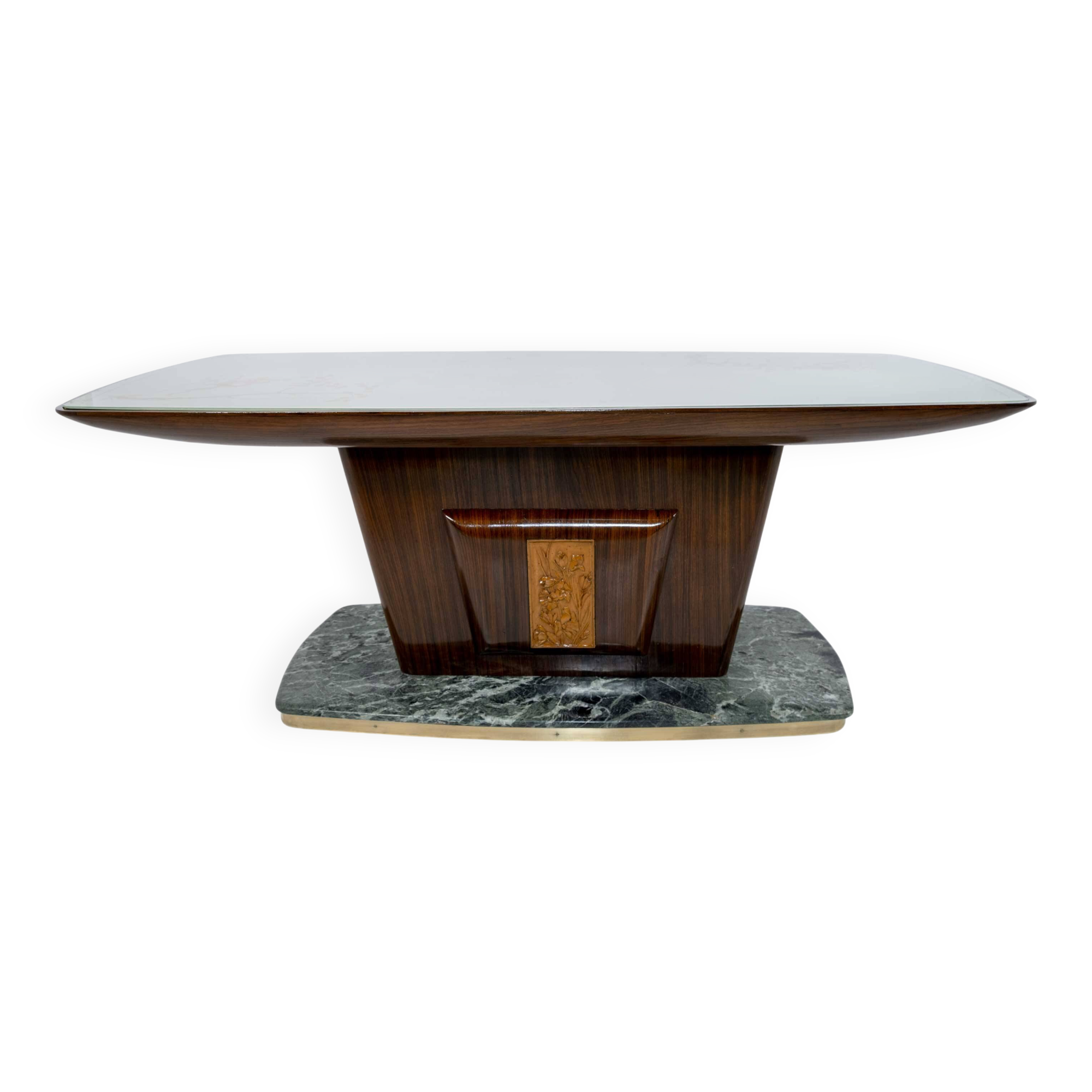 Table à manger italienne moderne du milieu du siècle de Vittorio Dassi, design emblématique, années 50