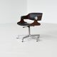 Eugen Schmidt set of six dining or conference chairs in teak Germany 1965
