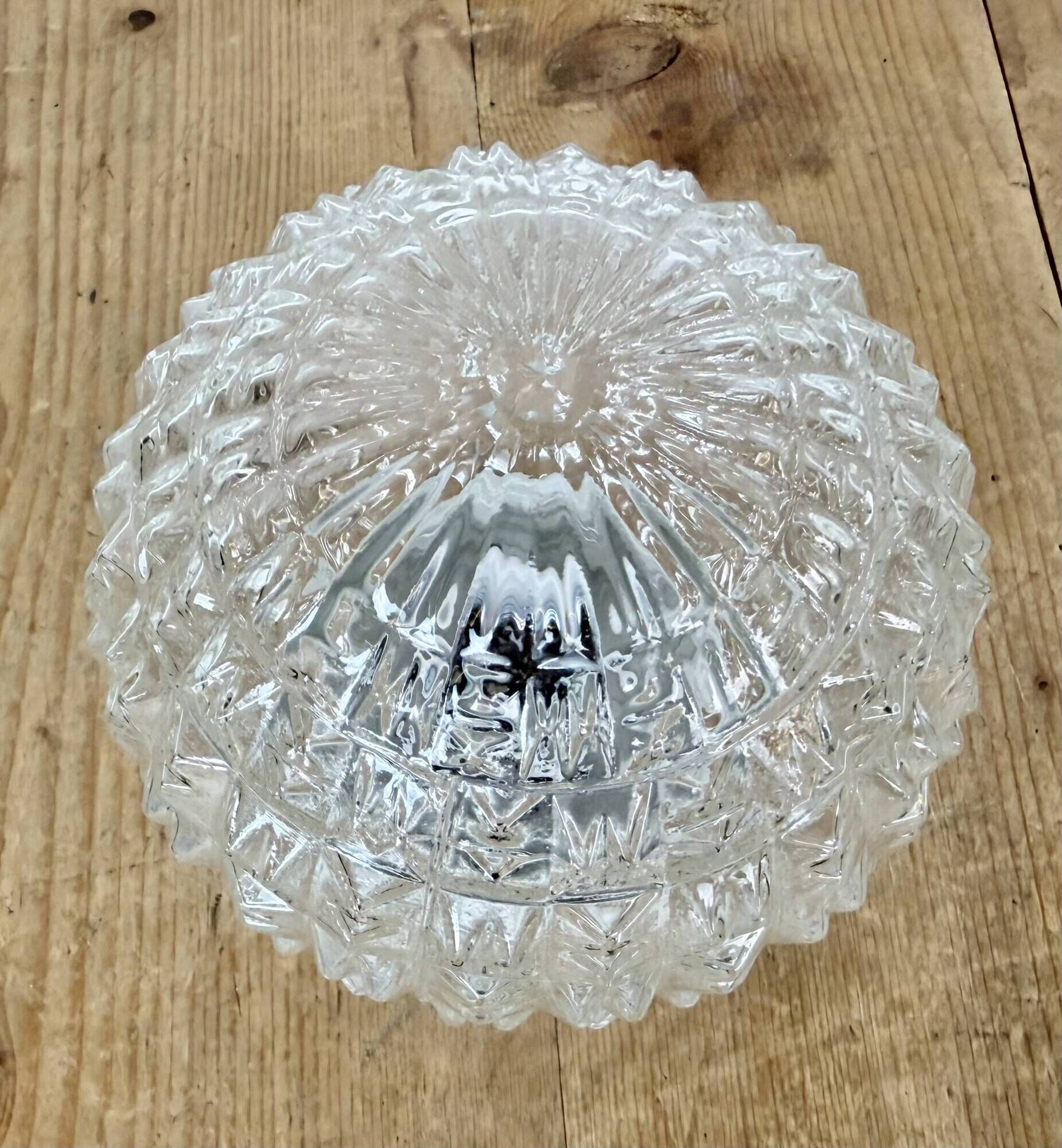 Vintage White Porcelain Ceiling Light, 1970s